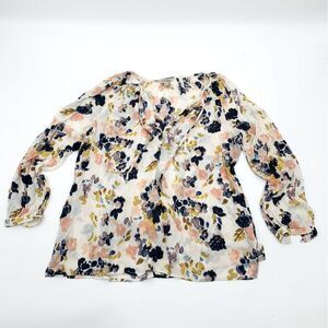 Lucky brand | Floral Women's peasant Top - Multicolor | size large